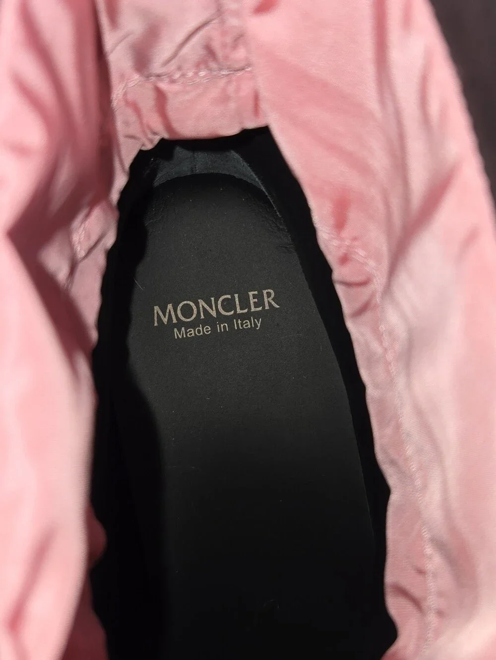 NWOT Moncler Halma Rain Boots White & Pink Size 40 - Picture 6 of 7